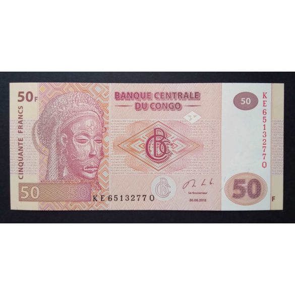 Kongó 50 Francs 2013 Unc