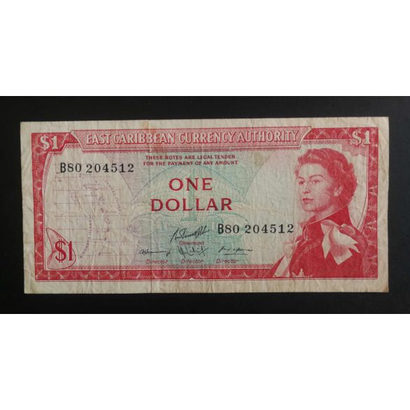 Eastern Caribbean States 1 Dollar 1965 F