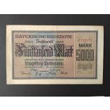 Germany 5000 Mark München 1922 VF