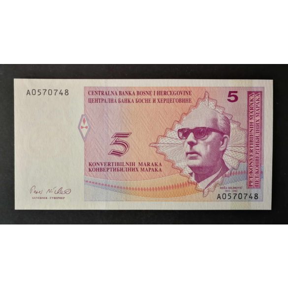 Bosnia Herzegovina 5 Maraka 1998 Unc