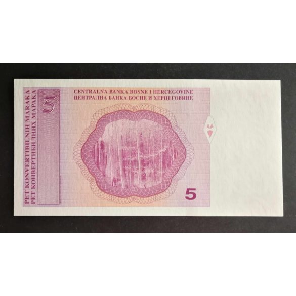 Bosnia Herzegovina 5 Maraka 1998 Unc