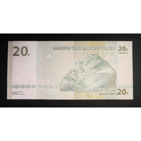 Congo 20 Francs 2003 Unc