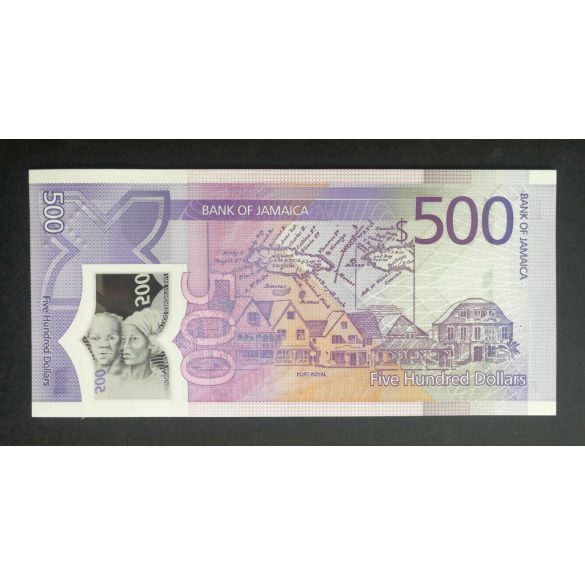 Jamaica 500 Dollars 2022 aUNC
