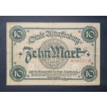 Germany Aschaffenburg 10 Mark VF