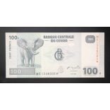 Congo 100 Francs 2007 Unc