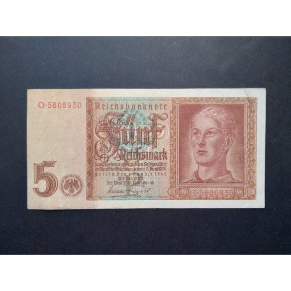 Germany 5 Reichsmark 1942 XF