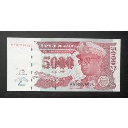 Zaire 5000 Zaires 1995 UNC