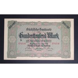 Németország 100000 Mark Dresden 1923 Unc 