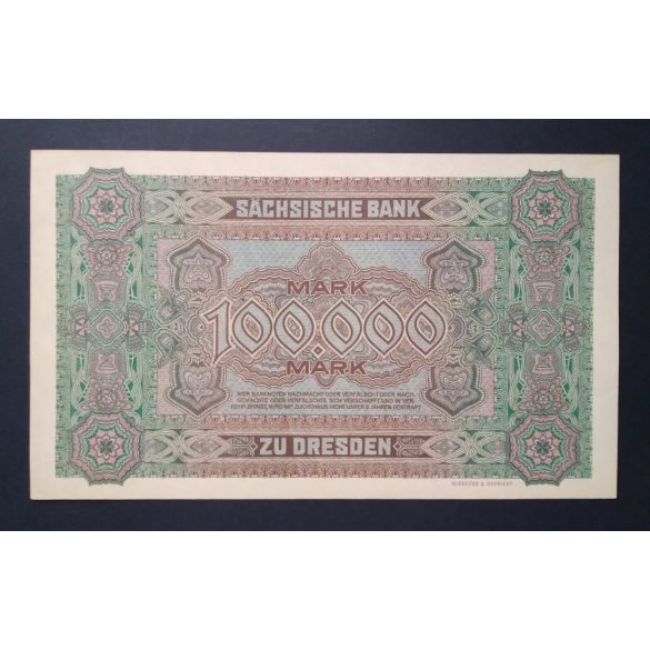 Germany 100000 Mark 1923 Unc Dresden