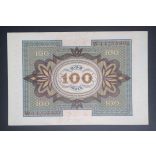 Germany 100 Mark 1920 Aunc+