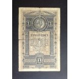 Austria-Hungary 1 Forint/1 Gulden 1882 VG