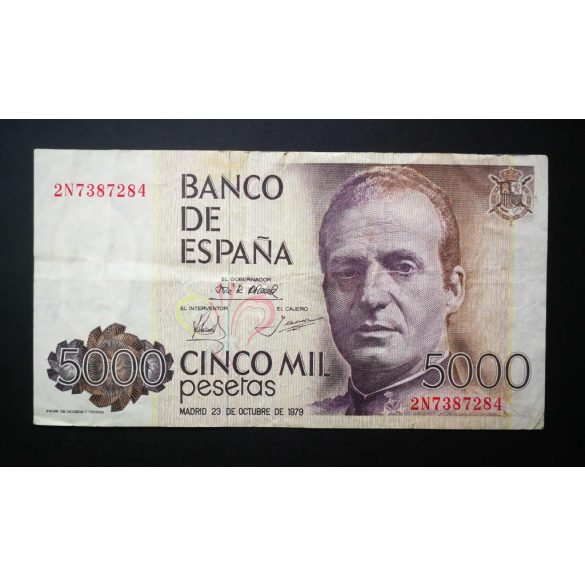 Spain 5000 Pesetas 1979 F+