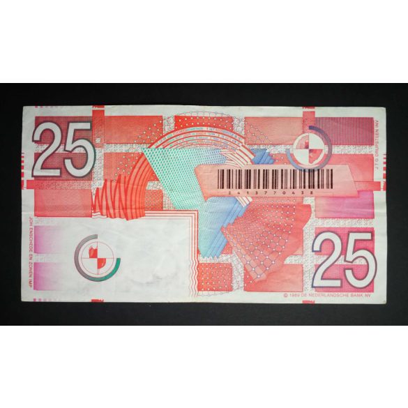 Netherlands 25 Gulden 1989 VF-