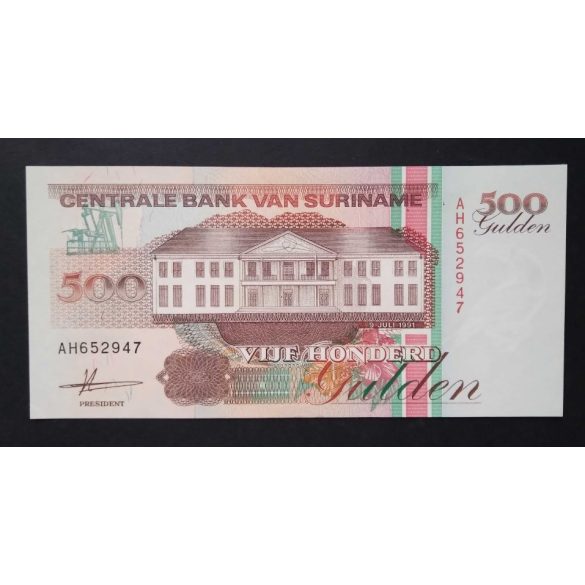 Suriname 500 Gulden 1991 Unc-