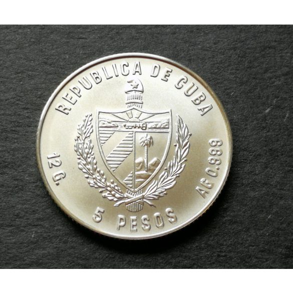 Cuba 5 Pesos 1980 Silver UNC, Commemorative coin