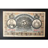 Greece 5 Drachma 1915 F