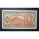 Bolivia 20 Bolivianos 1928 VF