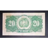 Bolivia 20 Bolivianos 1928 VF