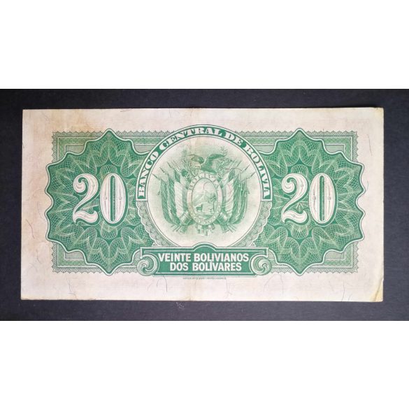 Bolivia 20 Bolivianos 1928 VF