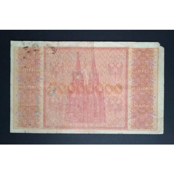 Germany 50 Million Mark Köln 1923 VG