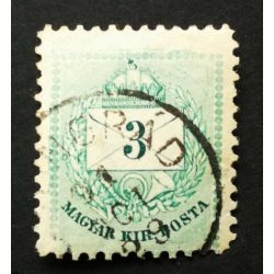   Hungary 1890 Letter, coloured cipher 3 Kr. perf 11 1/2 Csongárd used
