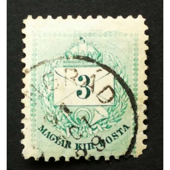 Hungary 1890 Letter, coloured cipher 3 Kr. perf 11 1/2 Csongárd used