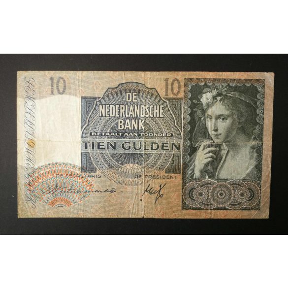 Netherlands 10 Gulden 1940 F