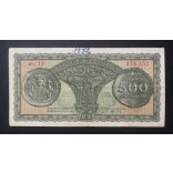 Greece 500 Drachma 1950 F