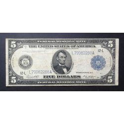 USA 5 Dollars San Francisco 1914 F