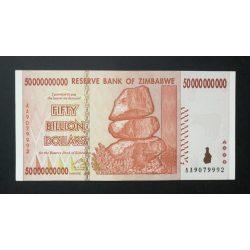 Zimbabwe 50 Billion Dollars 2008 Aunc+