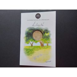   France 10 Euro 2014 Liberty commemorative coin in decorative packaging
