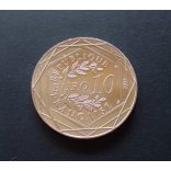 France 10 Euro 2014 Liberty commemorative coin in decorative packaging