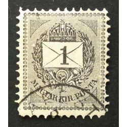   Hungary 1888 Letter, black cipher 1 Kr. perf 11 1/2 (Bud)apest used