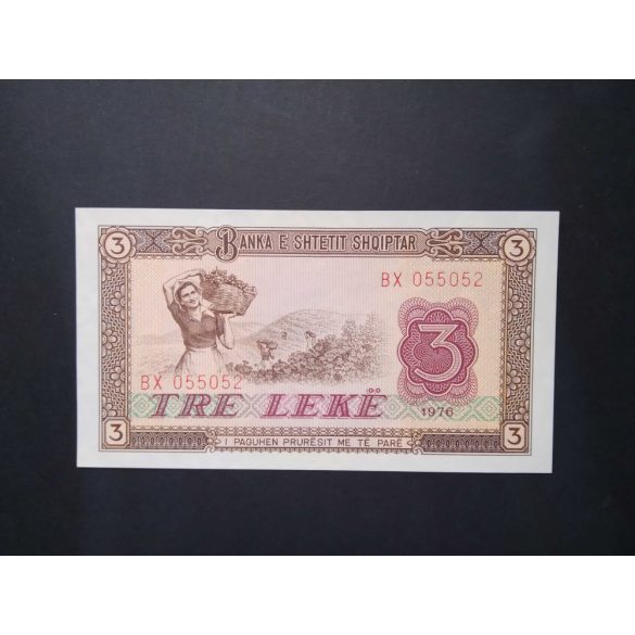 Albania 3 Leke 1976 Unc