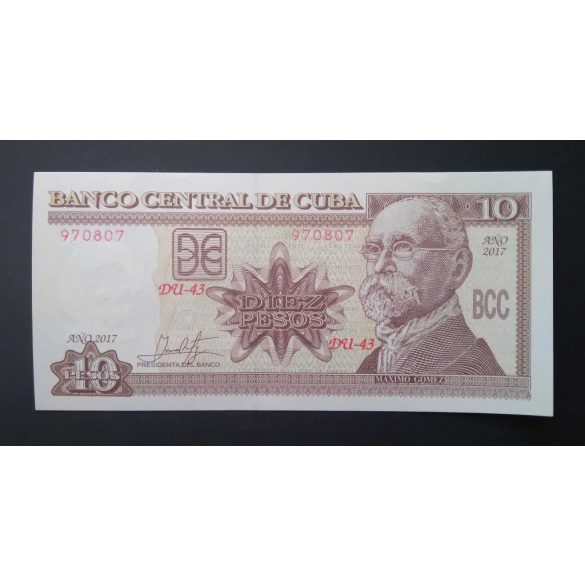 Cuba 10 Pesos 2017 Unc