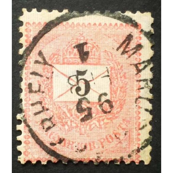 Hungary 1889 Letter, black cipher 5 kr. perf. 12:11 1/2, Marosvásárhely used