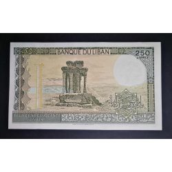 Lebanon 250 Livres 1988 Unc