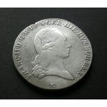 Ausztria Osztrák-Németalföld I. Ferenc 1 Korona Tallér E 1797 29,4 g ezüst
