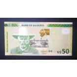 Namibia 50 dollars  2016 UNC