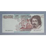 Italy 100000 Lire 1983 Unc-