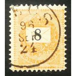   Hungary 1889 Letter, black cipher 8 kr. perf. B11 1/2 (P)écs used
