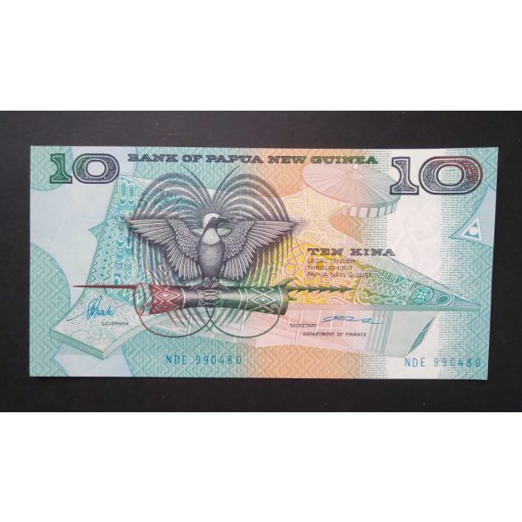 Pápua Új-Guinea 10 Kina 1995 UNC 