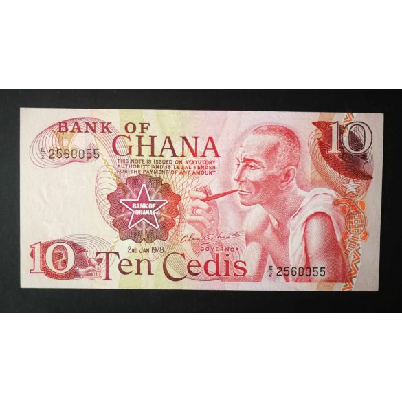 Ghána 10 Cedis 1978 UNC-