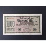 Germany 1000 Mark 1922 VF