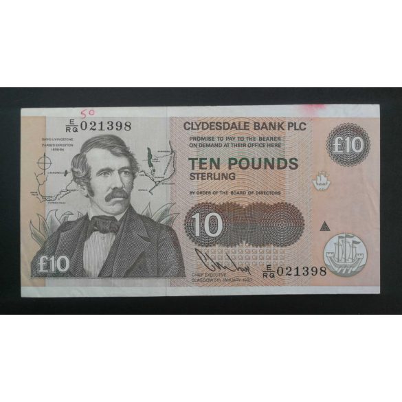 Skócia 10 Pounds Sterling 1993 F+