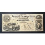 USA 20 Dollars South Carolina Charleston 1853 F