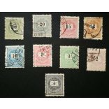 Hungary 1898 Letter, black cipher 9 pcs. perf. 12 : 11 3/4 used