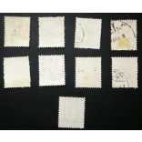 Hungary 1898 Letter, black cipher 9 pcs. perf. 12 : 11 3/4 used