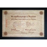 Germany 100 Mark 1922 Weimar Republic Stralsund VF