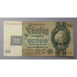 Németország 50 Reichsmark 1933/48 VF NDK bélyeggel